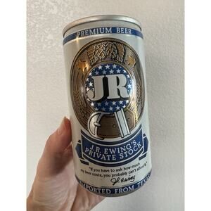 Vintage JR EWING’S Private Stock Premium Beer Empty Can